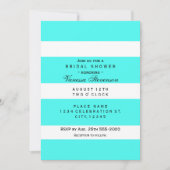 Aqua Épais Tentures Chunky Invitations Modernes (Devant)