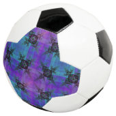 Aqua et Lilac Joie fractale balle de football (3/4)