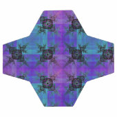 Aqua et Lilac Joie fractale balle de football (Plat)