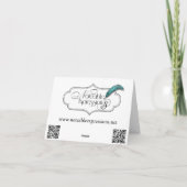 Aqua et Merci gris de mariage d'étoiles de mer (Dos)