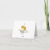 Aqua et pourpre de carte de Merci d'éléphant de (Dos)