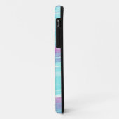 Aqua et Purple Aquarelle iPhone 5/5s Coque (Dos/Gauche)