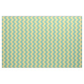 Aqua et tissu jaune de rayure de Chevron (Yard)