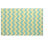 Aqua et tissu jaune de rayure de Chevron (Fat Quarter)