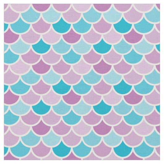 Aqua et tissu pourpre de motif d'échelles de (Fermer)
