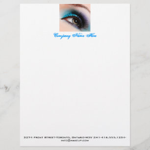 aqua eye makeup letterhead, factuur, prijsmaker