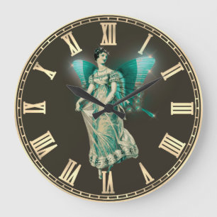 Aqua Fairy Large Clock Grote Klok