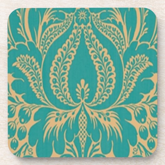 Aqua Fantasy Floral Onderzetters (Voorkant)