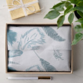 Aqua Feathers Tissuepapier (Geschenk)