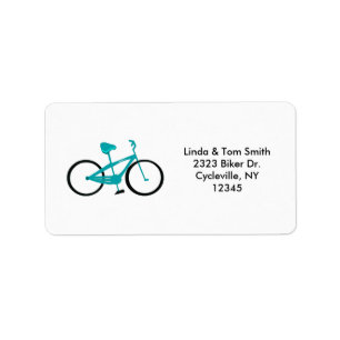 Aqua fiets etiket