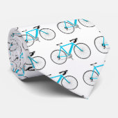 aqua fiets op wit stropdas (Opgerold)