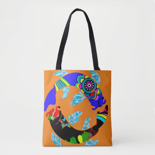 Aqua Fish Eastern Canvas tas (Voorkant)