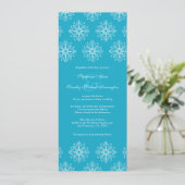 Aqua + flèches blanches invitation à un mariage d' (Debout devant)