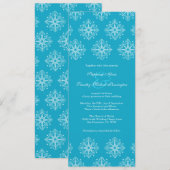 Aqua + flèches blanches invitation à un mariage d' (Devant / Derrière)
