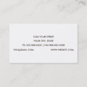 Aqua Fleur de Lis Carte de visite (Dos)