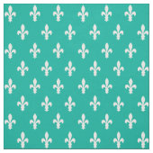Aqua Fleur de Lys, tissu victorien (Échantillon)