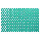 Aqua Fleur de Lys, tissu victorien (Fat Quarter)