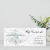 Aqua Flourish Personalized Business Stationery (Staand voorkant)
