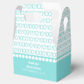 Aqua Geek Chic Code binaire Ballotins (Ouvert)