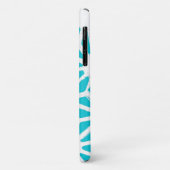 Aqua geometrisch patroon Case-Mate iPhone case (Achterkant/links)