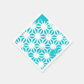 Aqua geometrisch patroon servet (Hoek)