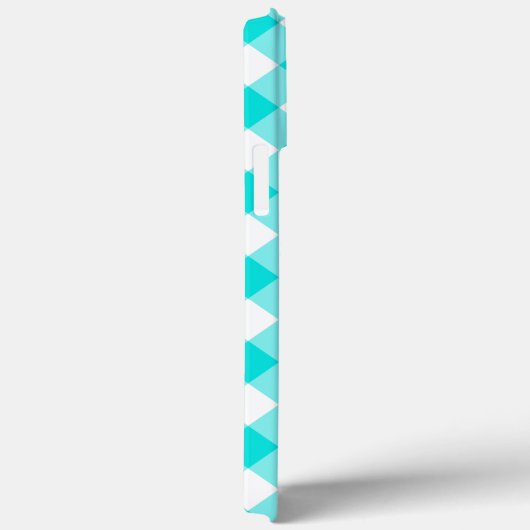 Aqua Gingham Case-Mate iPhone Case (Achterkant / Rechts)