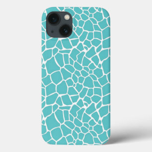 Aqua Giraffe afdrukken iPhone 13 Hoesje
