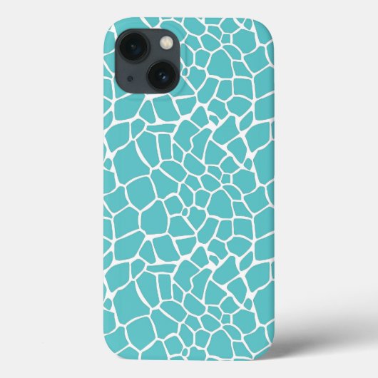Aqua Giraffe afdrukken Case-Mate iPhone Case (Achterkant)