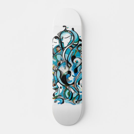 Aqua girl skateboard deck (Devant)