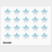 Aqua Glam Stippen Ombre Ster Sticker (Vel)