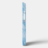 Aqua Glitter Abstract Case-Mate iPhone Case (Achterkant / Links)