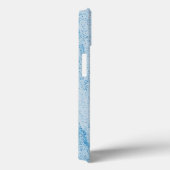 Aqua Glitter Abstract Case-Mate iPhone Case (Achterkant / Rechts)