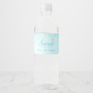 Aqua Glitter, Glam Sweet 16 Waterfles Etiket