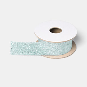 Aqua Glitter Ombre Kerstmis Lint