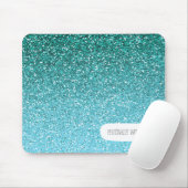 Aqua Glitter Ombre Muismat (Met muis)