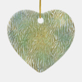 Aqua Gold Blue Dream Keramisch Ornament (Achterkant)