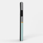 Aqua, Gold en Stripes Case-Mate iPhone Case (Achterkant/rechts)