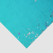 Aqua Gold Glitter Sparkle Mermaid    Tissuepapier (Detail)
