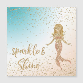 Aqua Gold Mermaid Sparkle Glitter Confetti