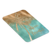 Aqua Gold Palm Shine Bright Glitter Magneet (Rechterzijde)