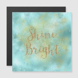 Aqua Gold Sparkle Glitter Shine Bright     