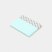 Aqua Gray Post It Notes (Schuin)