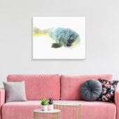 Aqua Green Canvas Afdruk (Insitu (Woonkamer))