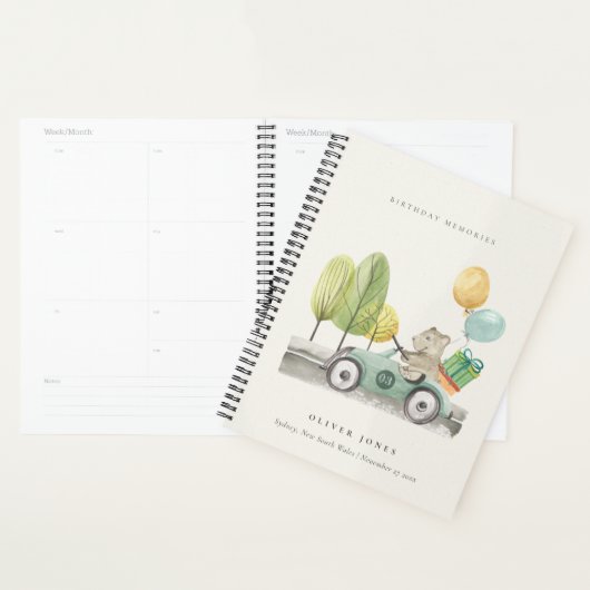 Aqua Green N'importe quel âge Anniversaire Fête Te (Devant avec enveloppe)