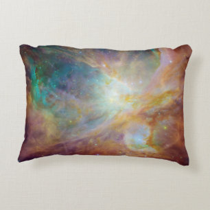 Aqua Green Orion Nebula Decoratief Kussen