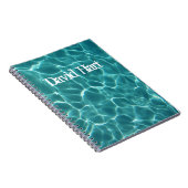 Aqua Green Swimming Pool Photo Notitieboek (Rechterzijde)