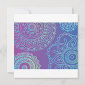 Aqua HEMSA MAIN DE DIEU Invitation Bat mitzvah (Dos)