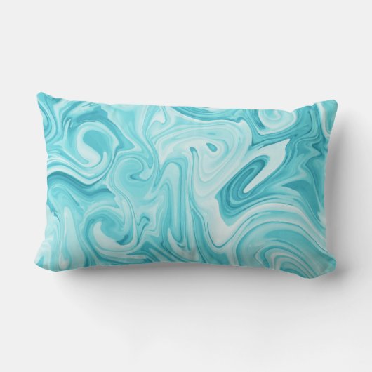 Aqua I LIVE SURFNAME Water Ocean Beach Fun Kussen (Achterkant)