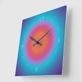 Aqua Illuminé rose orange Design > Horloges murale (Angle)