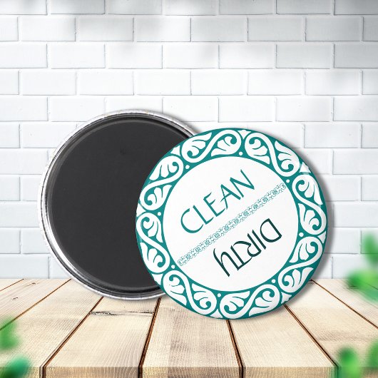 Aqua Infinity Scroll-patroon Magneet